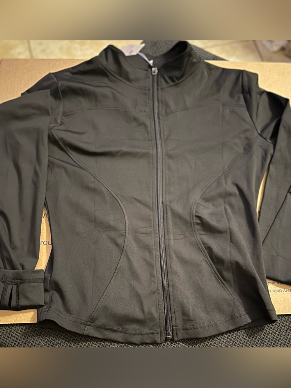Women’s Black Utility Zip Jacket by